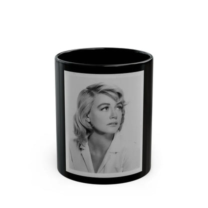 Dorothy Malone #218 (Vintage Female Icon) Black Coffee Mug-11oz-Go Mug Yourself