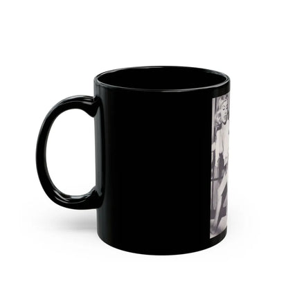 Jeanne Carmen #104 (Vintage Female Icon) Black Coffee Mug-Go Mug Yourself