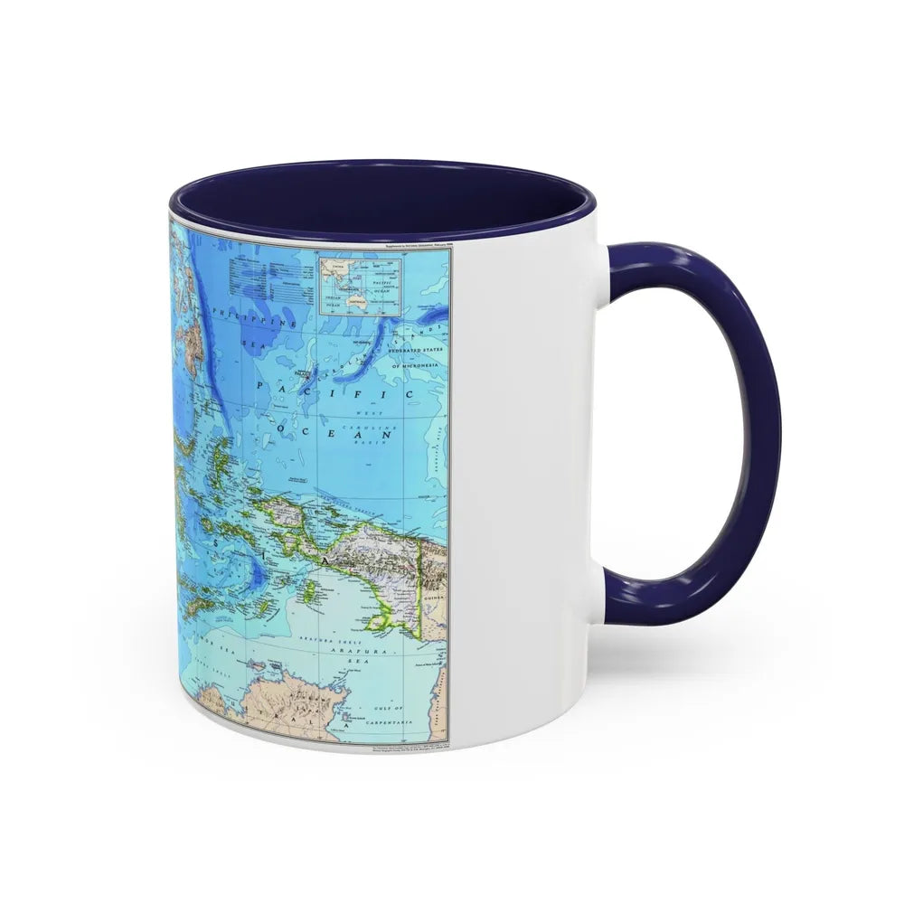 Indonesia 1 (1996) (Map) Accent Coffee Mug-Go Mug Yourself