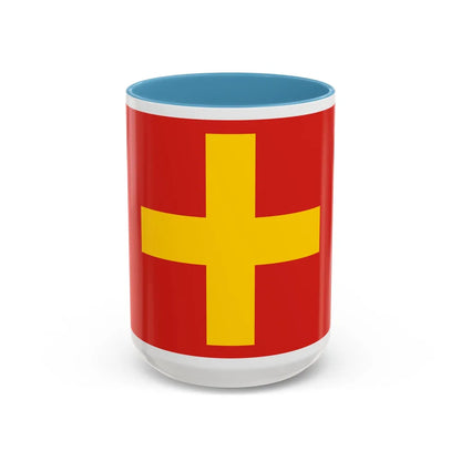 Flag of Ancona Italy - Accent Coffee Mug-15oz-Light Blue-Go Mug Yourself