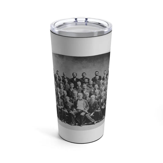 Large Group Of Union Veterans Of The Civil War. Including William Tecumseh Sherman (Front Row, Center), Posed (U.S. Civil War) Tumbler 20oz-20oz-Go Mug Yourself