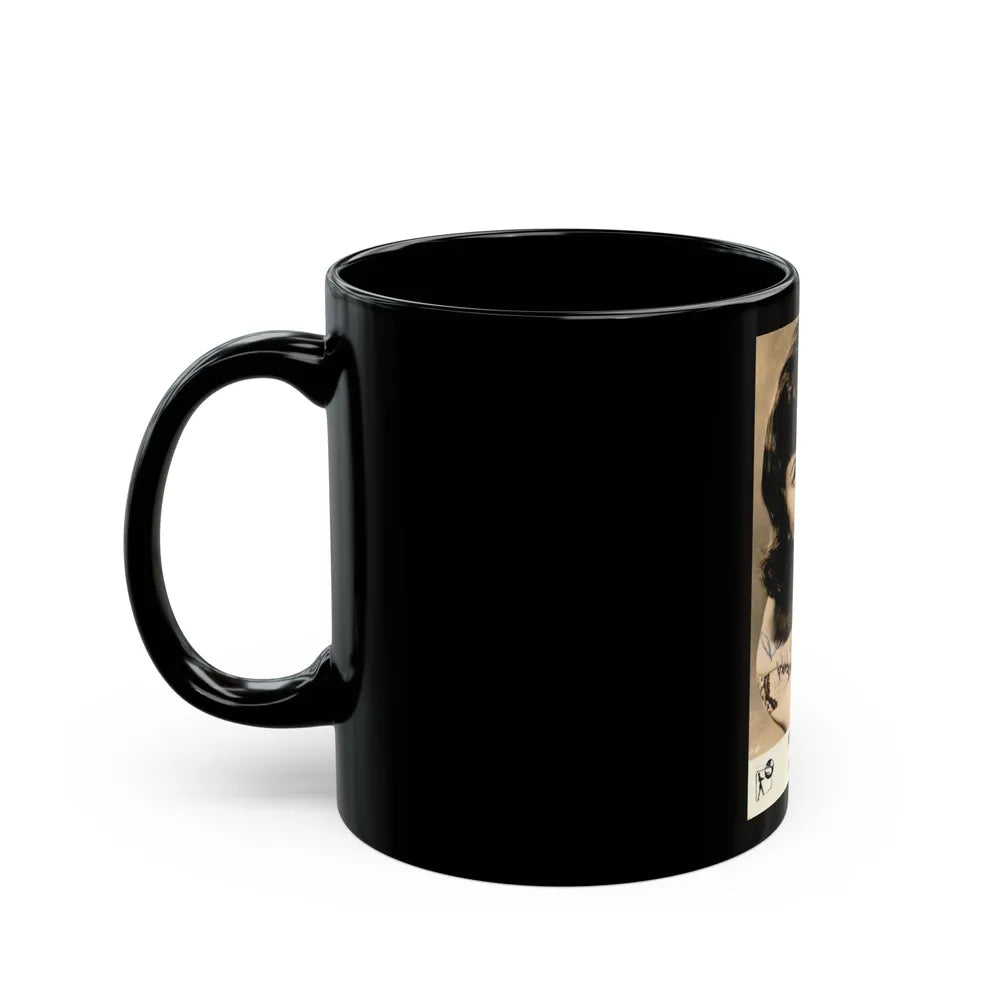 Jennifer Jayne #09 (Vintage Female Icon) Black Coffee Mug-Go Mug Yourself