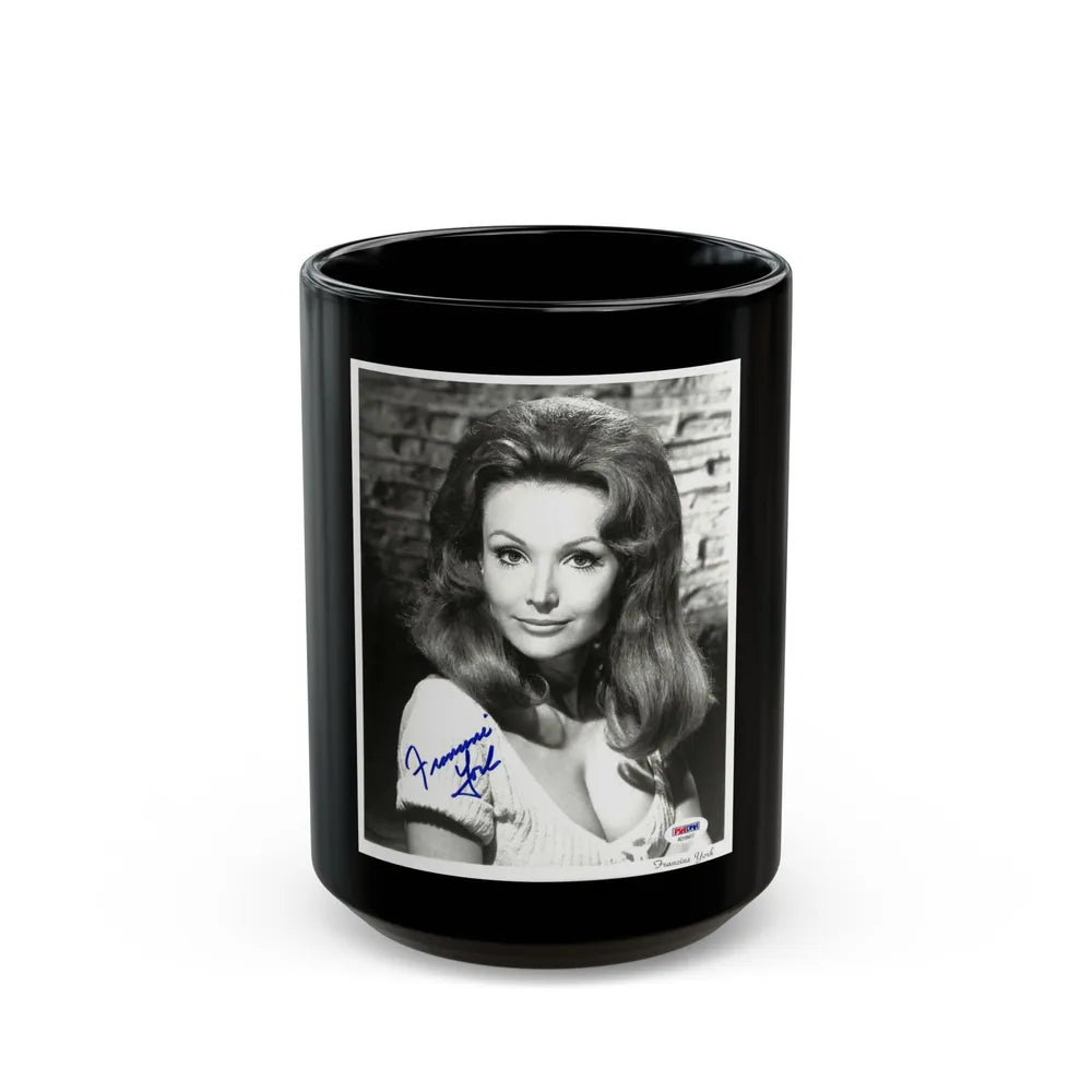 Francine York #68 (Vintage Female Icon) Black Coffee Mug-15oz-Go Mug Yourself