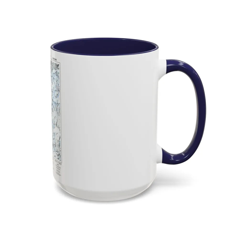 Mount Everest (1988) (Map) Accent Coffee Mug-Go Mug Yourself