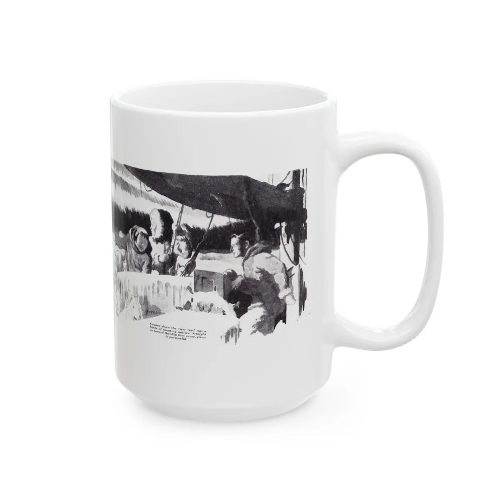 Connie Morgan in the Arctic, The American Boy, February 1936 - White Coffee Mug-Go Mug Yourself