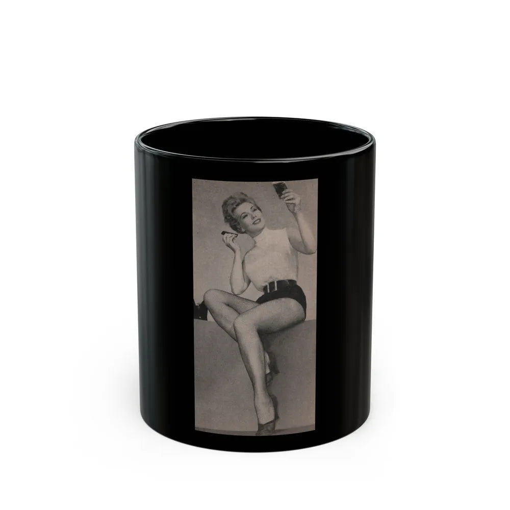 Kim Novak #176 - Scanned Mag. 66 Photos (Vintage Female Icon) Black Coffee Mug-11oz-Go Mug Yourself