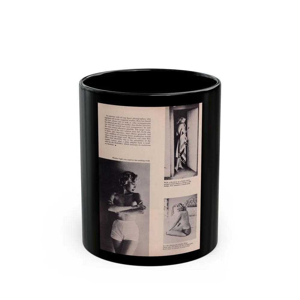 Eve Meyer #27 (Vintage Female Icon) Black Coffee Mug-11oz-Go Mug Yourself