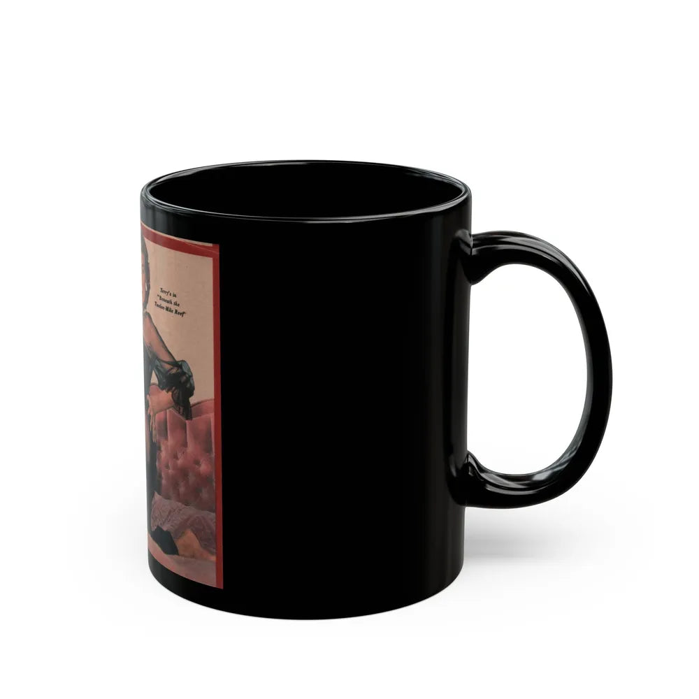 Terry Moore #590 - 4.5x4.5 Magazine Page Photo Clipping (Vintage Female Icon) Black Coffee Mug-Go Mug Yourself