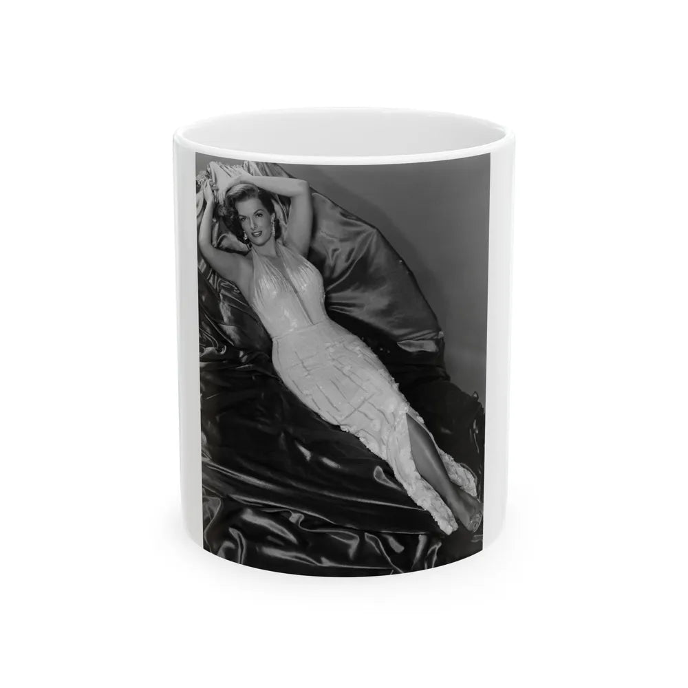 Jane Russell #156 (Vintage Female Icon) White Coffee Mug-11oz-Go Mug Yourself