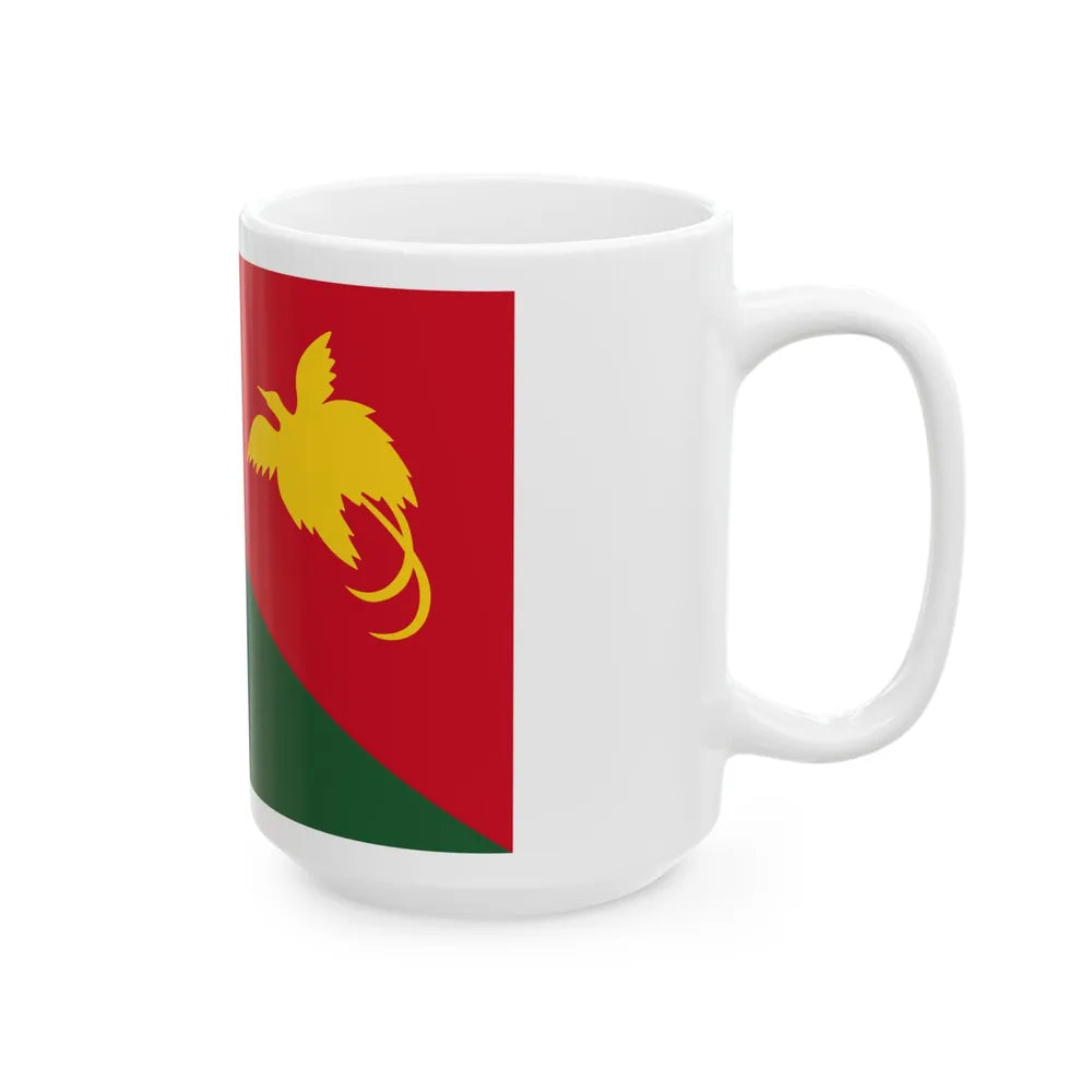 Flag of East Sepik Papa New Guinea - White Coffee Mug-Go Mug Yourself