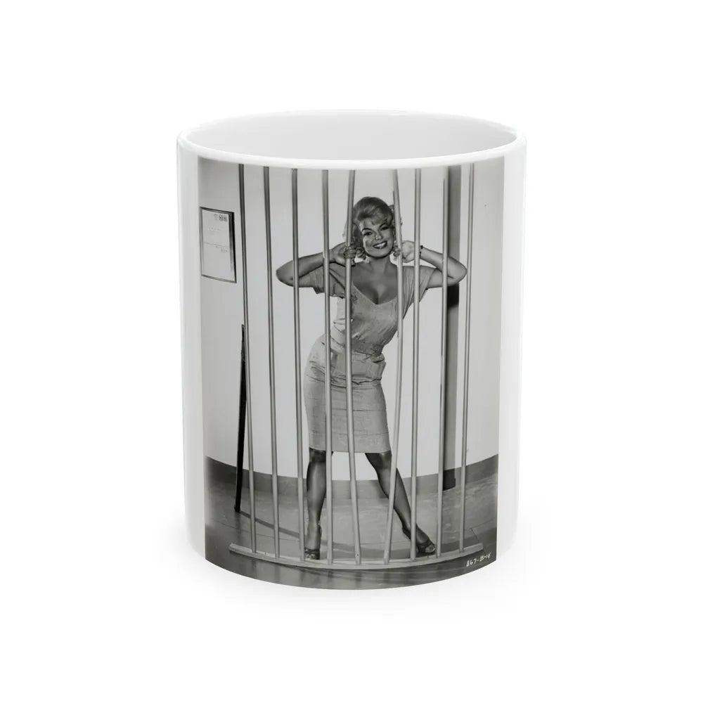 Barbara Nichols #510 (Vintage Female Icon) White Coffee Mug-11oz-Go Mug Yourself