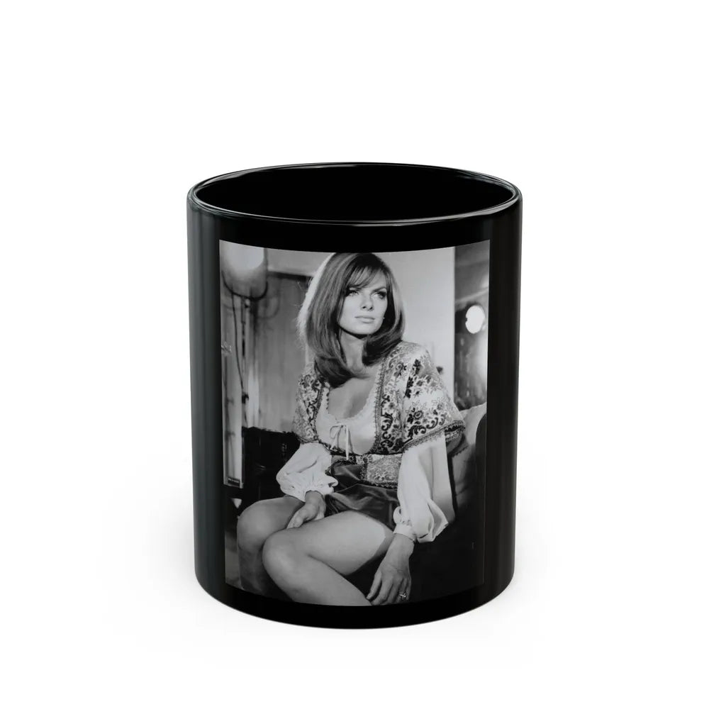 Julie Ege #251 (Vintage Female Icon) Black Coffee Mug-11oz-Go Mug Yourself