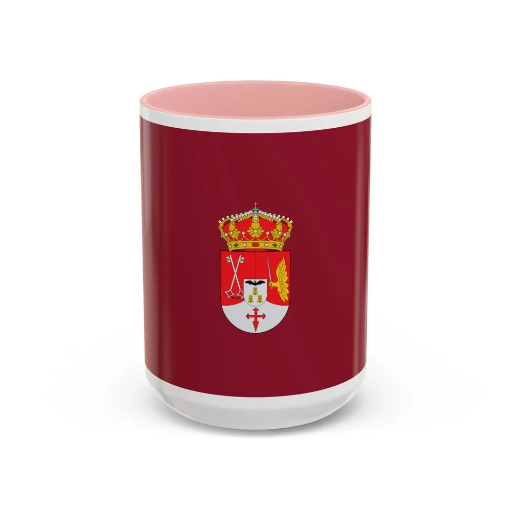 Flag of Albacete Spain - Accent Coffee Mug-15oz-Pink-Go Mug Yourself