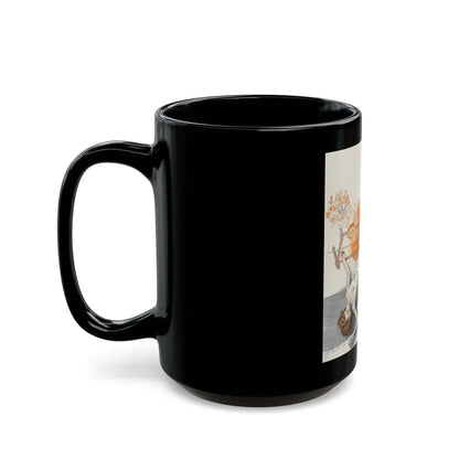 Crime Scene, probable story illustration - Black Coffee Mug-Go Mug Yourself