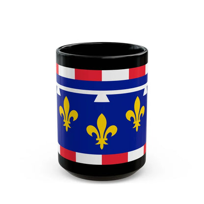 Flag of Centre Val de Loire France 2 - Black Coffee Mug-15oz-Go Mug Yourself