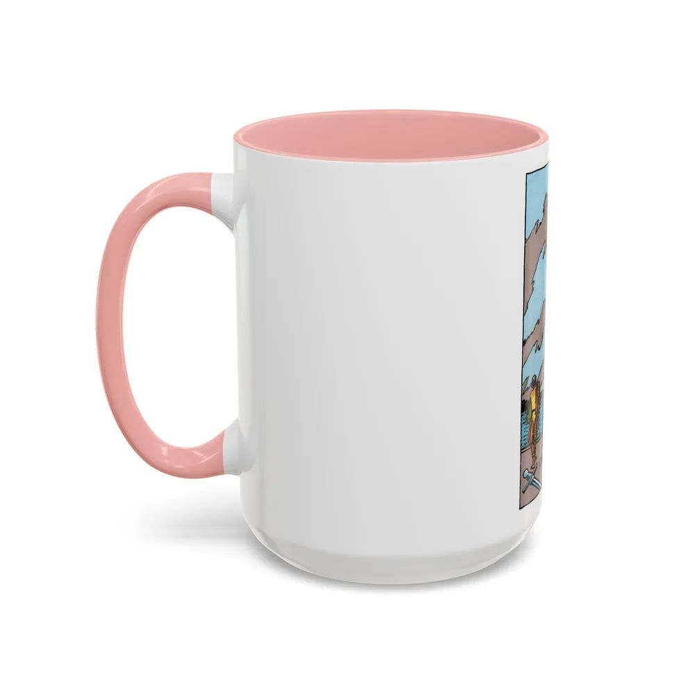 The 5 of Swords (Tarot Card) Accent Coffee Mug-Go Mug Yourself