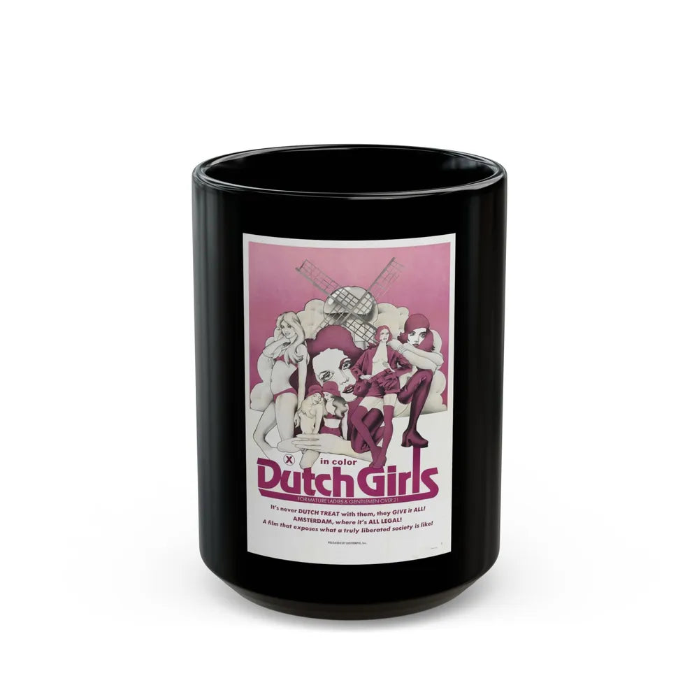 DUTCH GIRLS 1985 Movie Poster - Black Coffee Mug-15oz-Go Mug Yourself