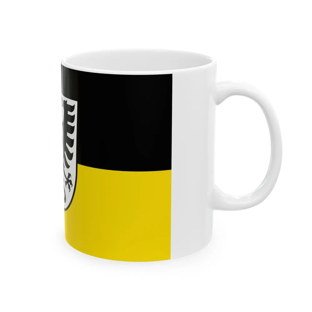 Flag of Alb Donau Kreis Germany - White Coffee Mug-Go Mug Yourself