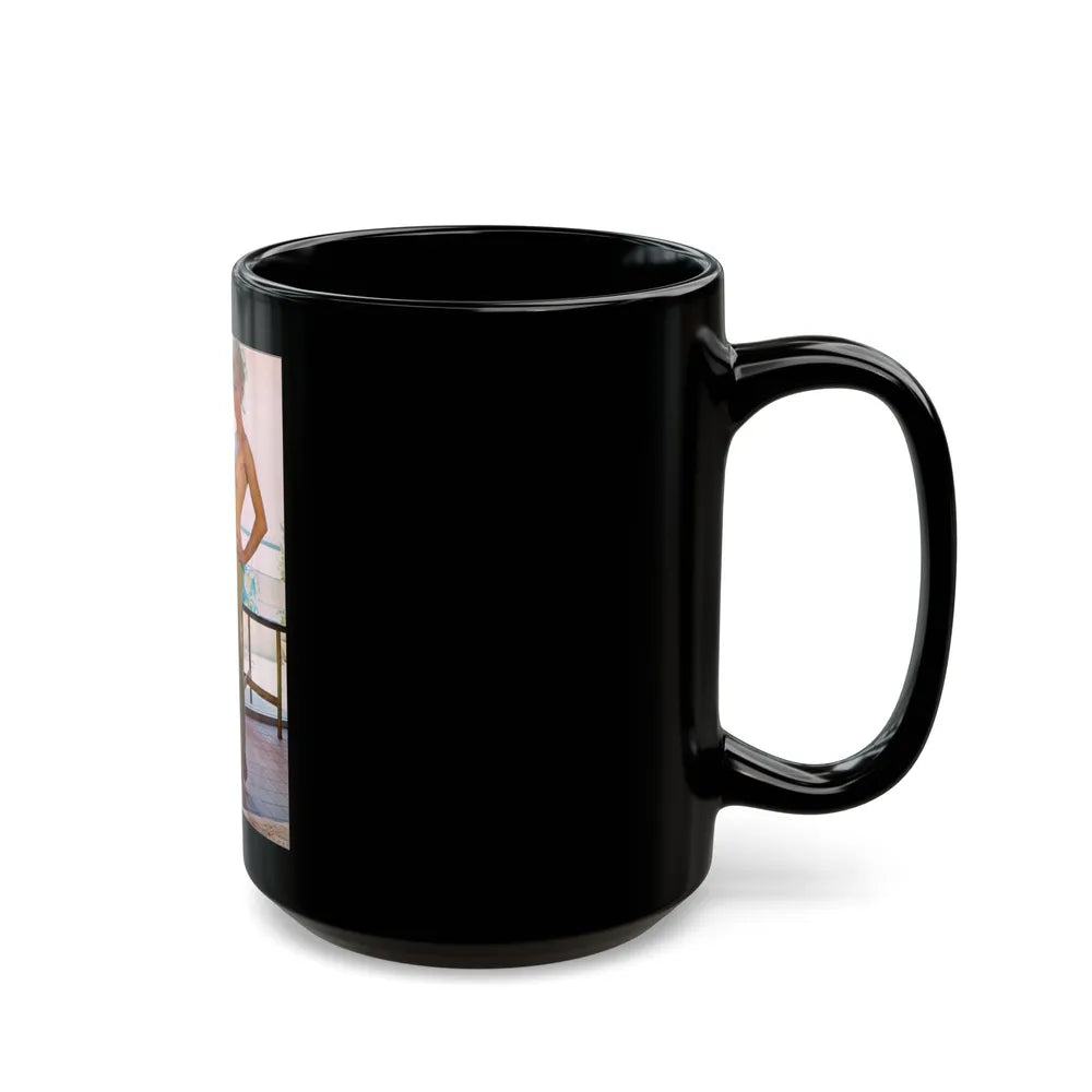 Susan Denberg #67 - Topless (Vintage Female Icon) Black Coffee Mug-Go Mug Yourself