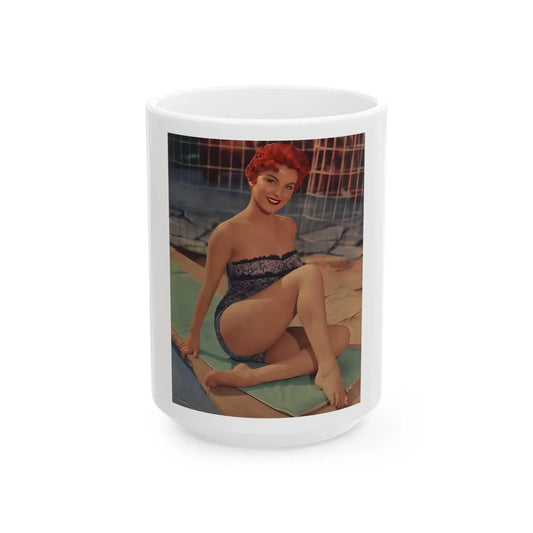 Debra Paget #40 1 (Vintage Female Icon) White Coffee Mug-15oz-Go Mug Yourself