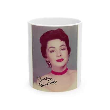 Barbara Rush #17 (Vintage Female Icon) White Coffee Mug-11oz-Go Mug Yourself