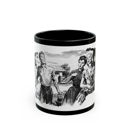 Dear Stranger by Elizabeth Hoy (3), Woman's Illustrated magazine, 1956 - Black Coffee Mug-11oz-Go Mug Yourself