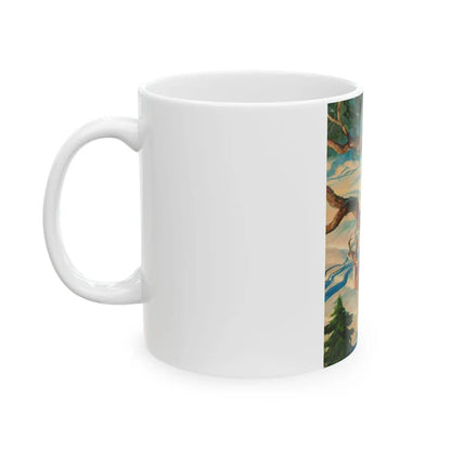 Calling the Buck - White Coffee Mug-Go Mug Yourself