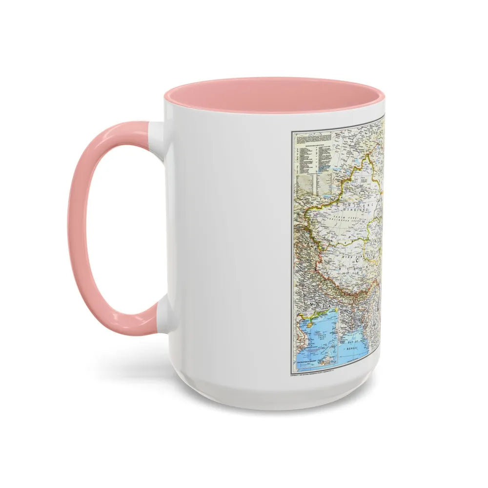 China 1 (1991) (Map) Accent Coffee Mug-Go Mug Yourself