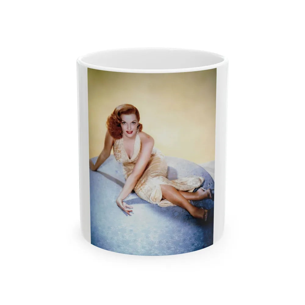 Jane Russell #113 (Vintage Female Icon) White Coffee Mug-11oz-Go Mug Yourself