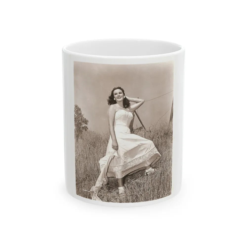 Patricia Medina #77 (Vintage Female Icon) White Coffee Mug-11oz-Go Mug Yourself