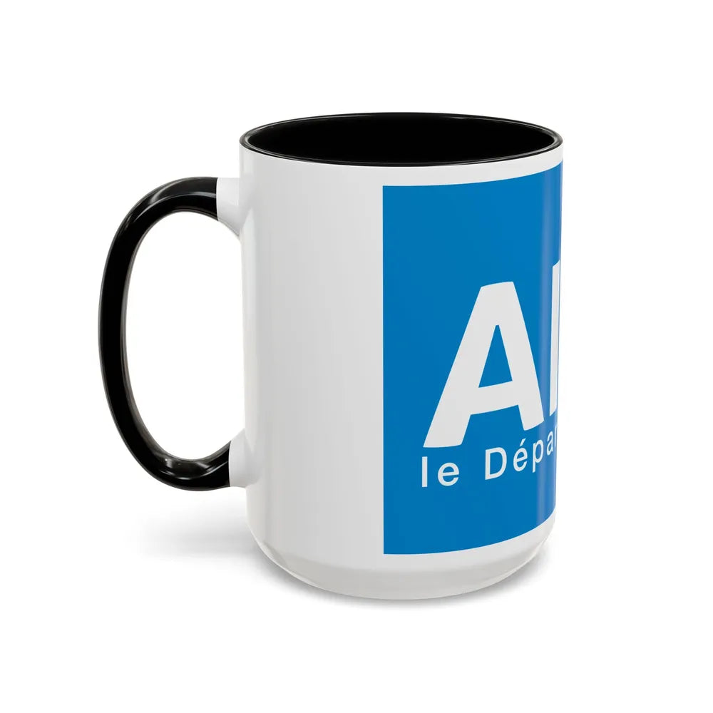 Flag of Ain France - Accent Coffee Mug-Go Mug Yourself