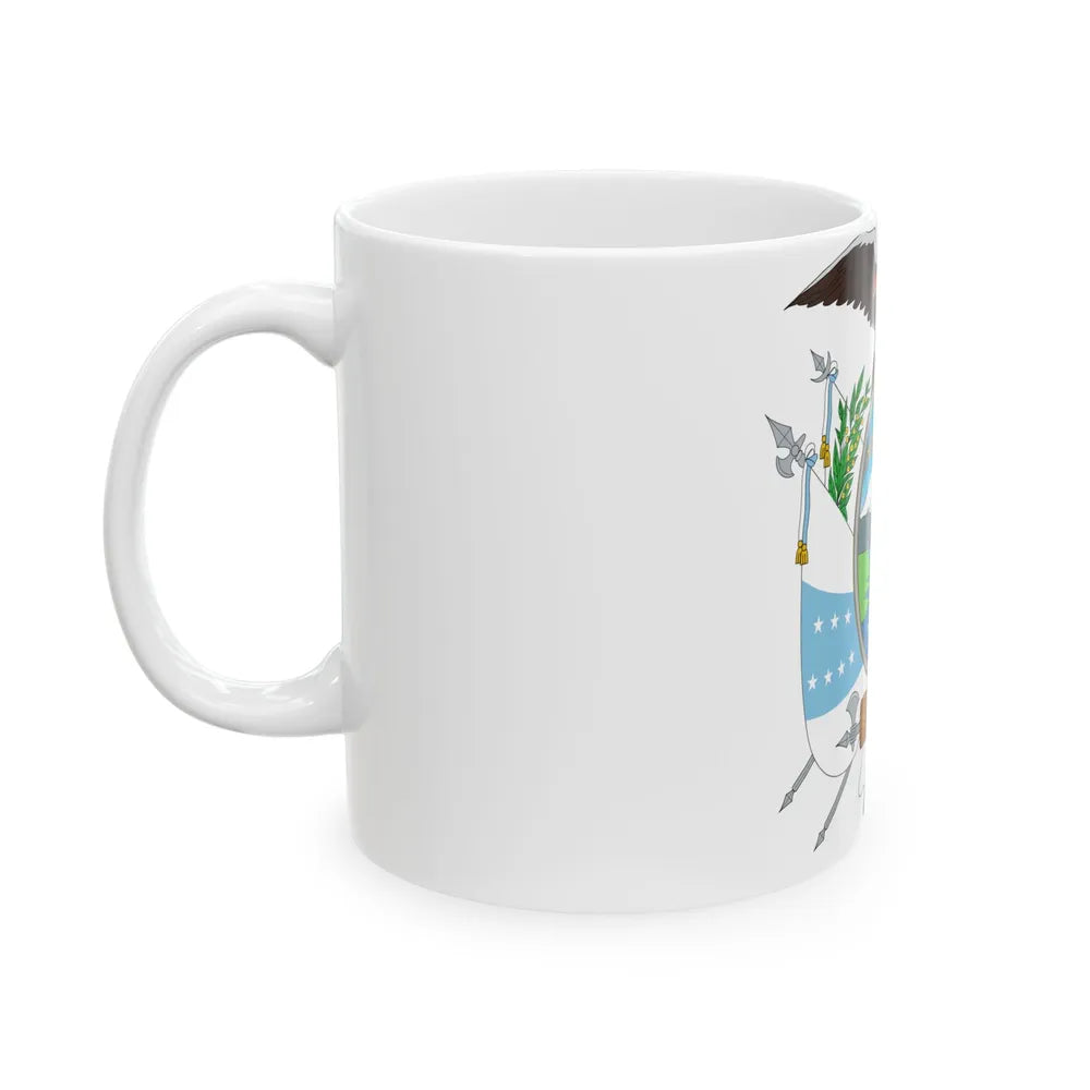 Coat of arms of Ecuador (1845) - White Coffee Mug-Go Mug Yourself