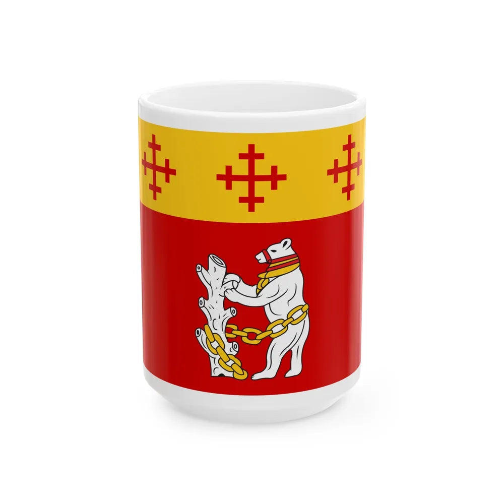 Flag of Warwickshire UK - White Coffee Mug-15oz-Go Mug Yourself