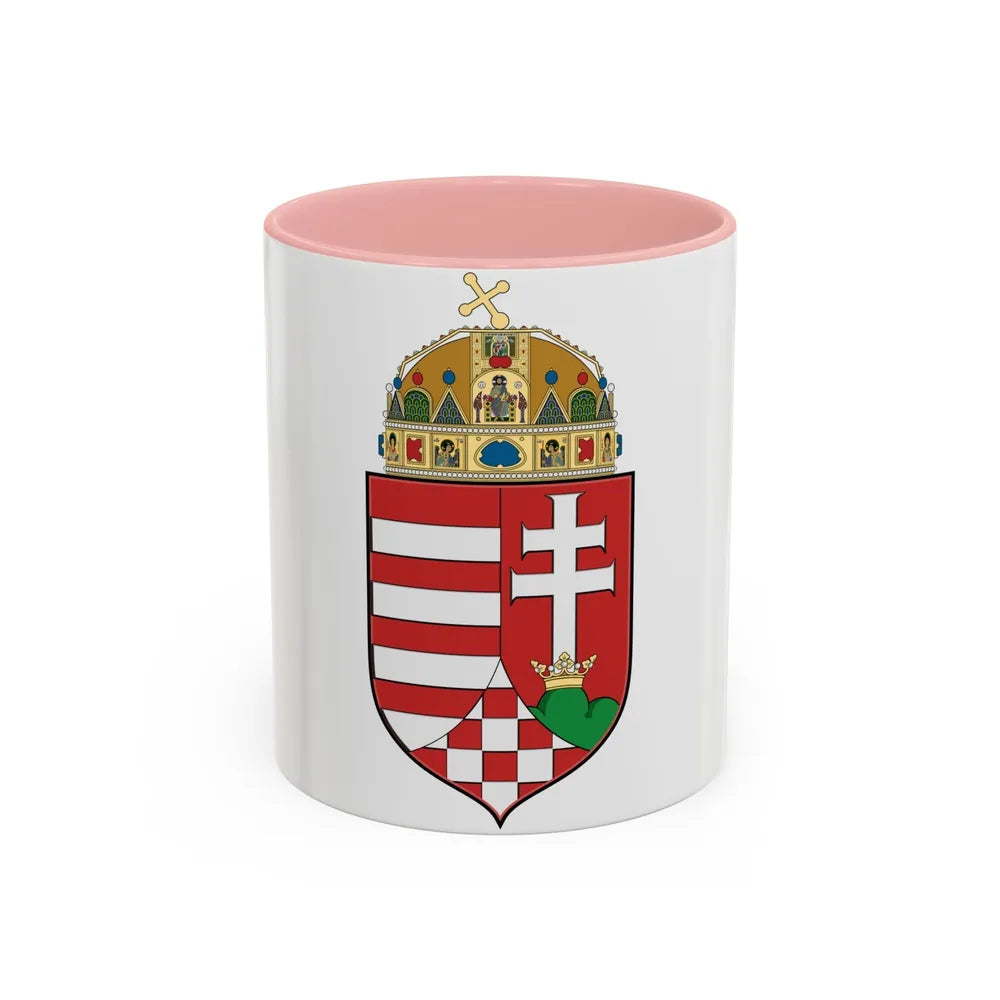 Hungary Country History (1916) - Accent Coffee Mug-11oz-Pink-Go Mug Yourself