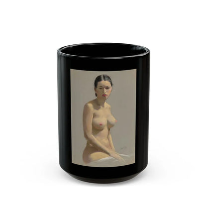 Female Nude - Black Coffee Mug-15oz-Go Mug Yourself