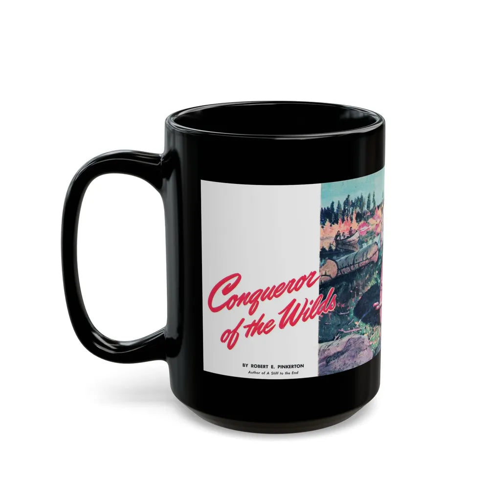 Conqueror of the Wilds, True Magazine, September 1946 - Black Coffee Mug-Go Mug Yourself