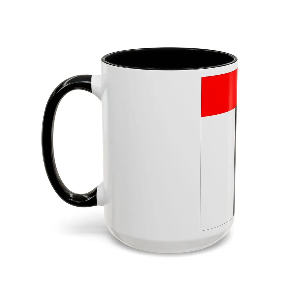 Flag of Baden Switzerland - Accent Coffee Mug-Go Mug Yourself