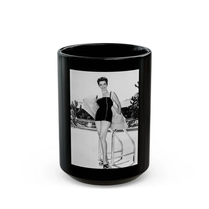 Jane Russell #205 (Vintage Female Icon) Black Coffee Mug-15oz-Go Mug Yourself