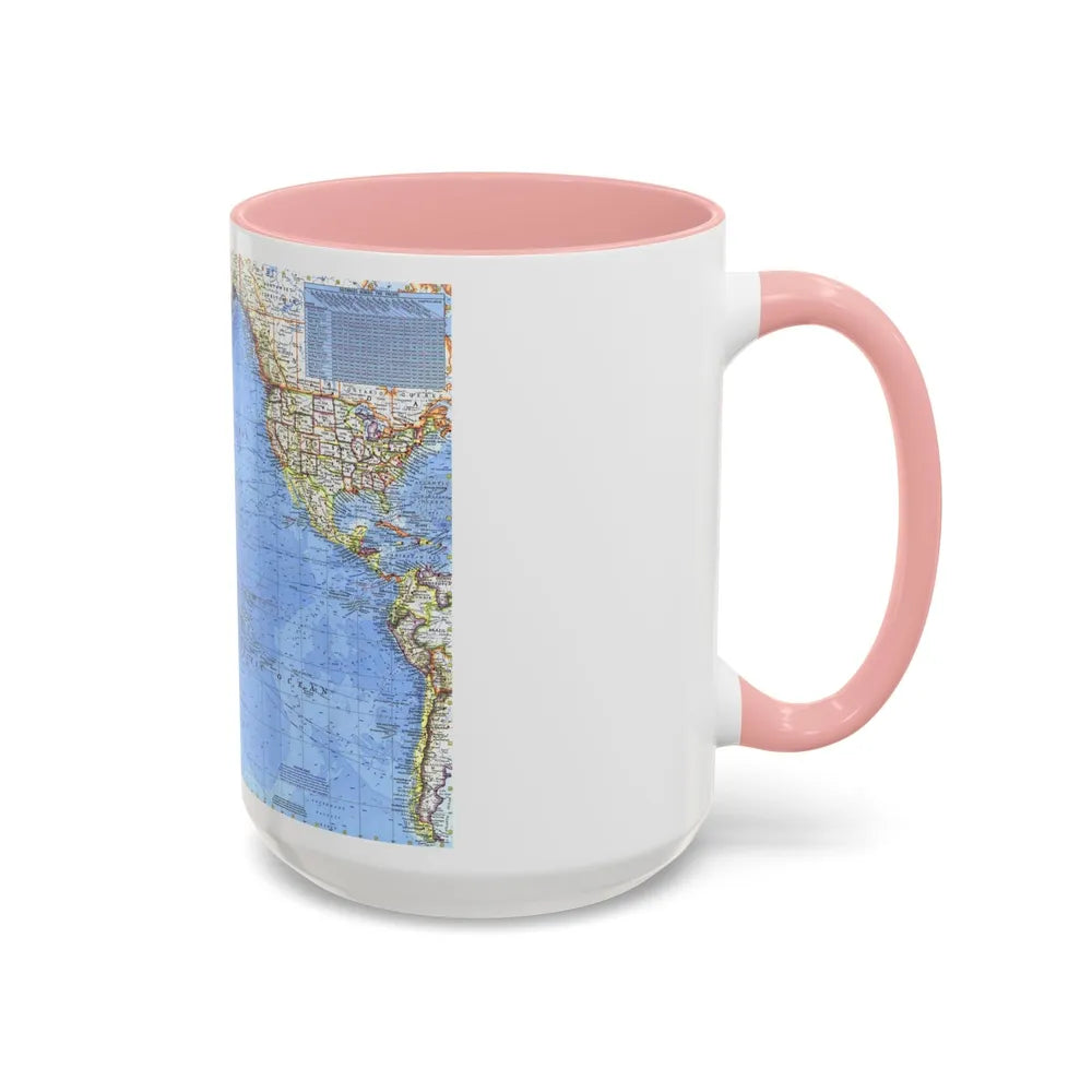 Pacific Ocean (1969) (Map) Accent Coffee Mug-Go Mug Yourself