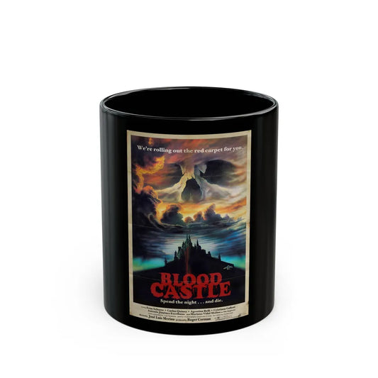 BLOOD CASTLE (SCREAM OF THE DEMON LOVER) 1970 Movie Poster - Black Coffee Mug-11oz-Go Mug Yourself