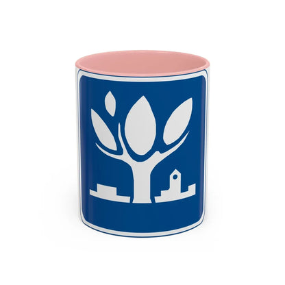 Seal of Naperville Illinois - Accent Coffee Mug-11oz-Pink-Go Mug Yourself