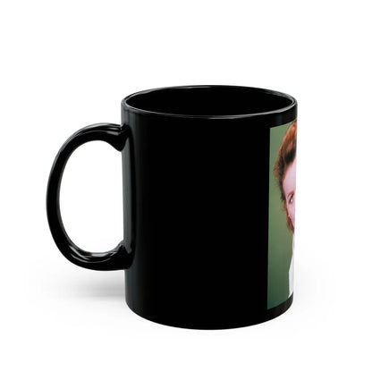 Jeanne Crain #129 (Vintage Female Icon) Black Coffee Mug-Go Mug Yourself