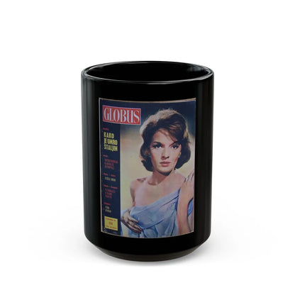 Lisa Gastoni #09 - Mag. Cover (Vintage Female Icon) Black Coffee Mug-15oz-Go Mug Yourself