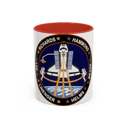 STS 64 (NASA) Accent Coffee Mug-11oz-Red-Go Mug Yourself