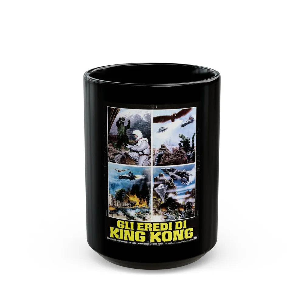 DESTROY ALL MONSTERS (GODZILLA) (ITALIAN) 1968 Movie Poster - Black Coffee Mug-15oz-Go Mug Yourself