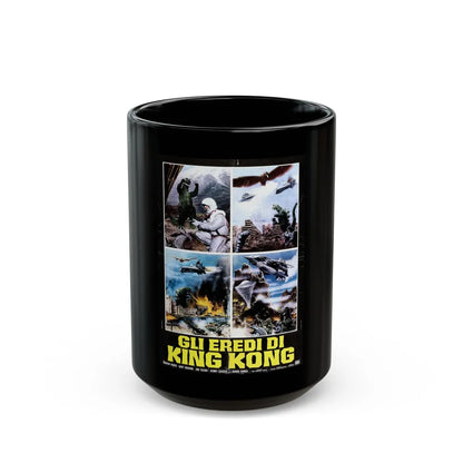 DESTROY ALL MONSTERS (GODZILLA) (ITALIAN) 1968 Movie Poster - Black Coffee Mug-15oz-Go Mug Yourself