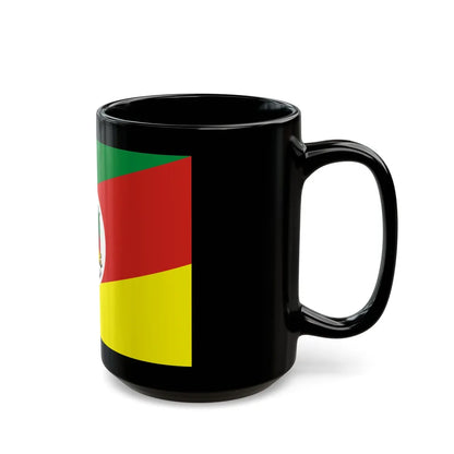 Flag of Rio Grande do Sul Brazil - Black Coffee Mug-Go Mug Yourself