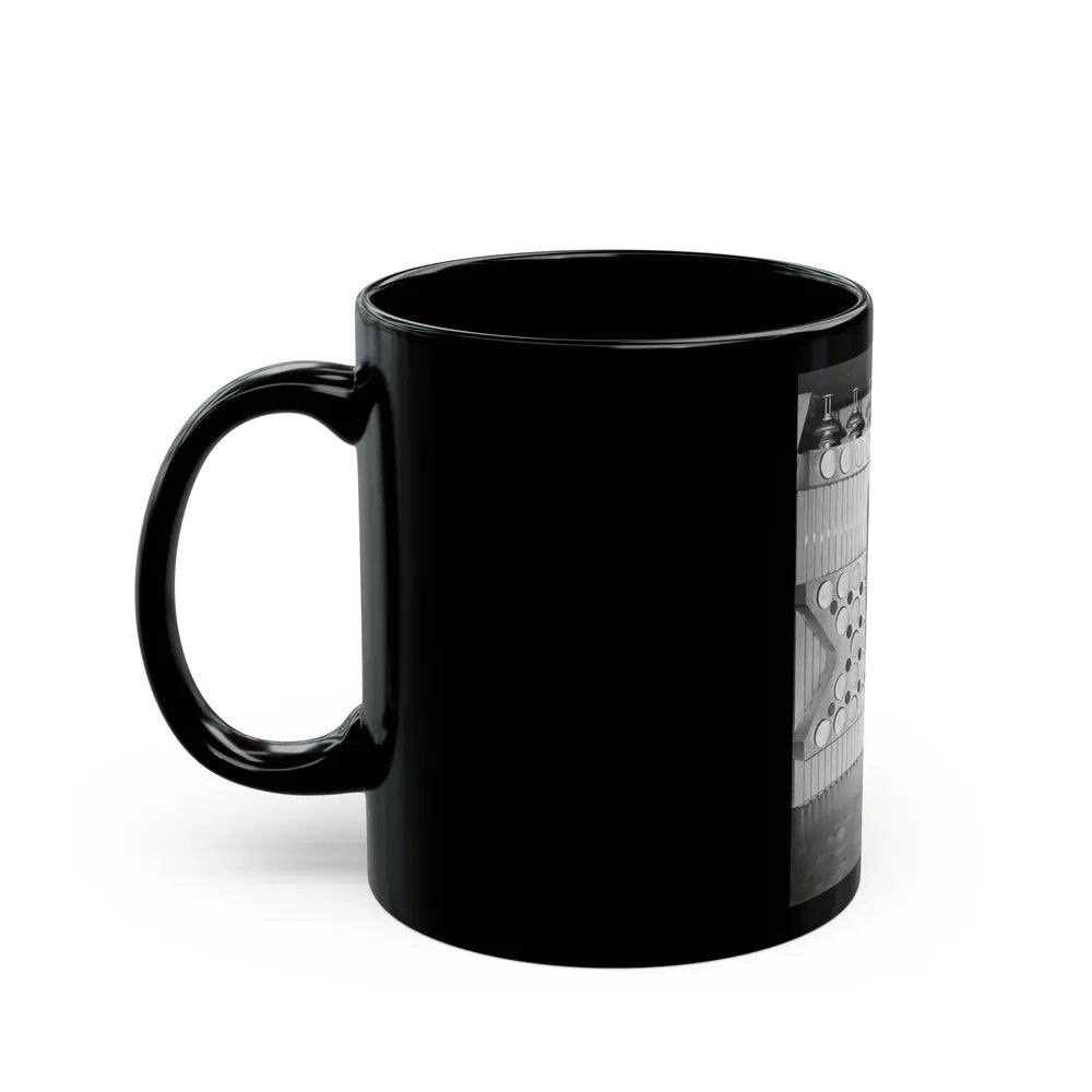 Gila Golan #90 - Our Man Flint '66 B&W Cheesecake Promo Photo (Vintage Female Icon) Black Coffee Mug-Go Mug Yourself