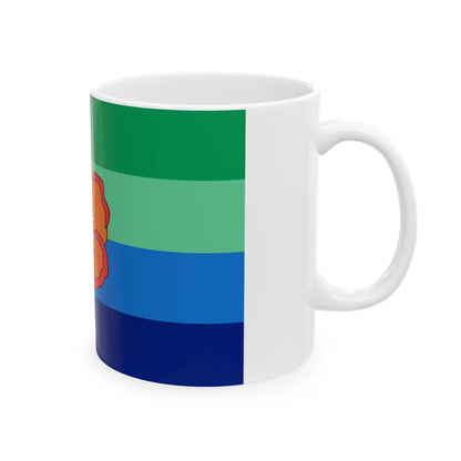 Flag of Angaur Palau - White Coffee Mug-Go Mug Yourself