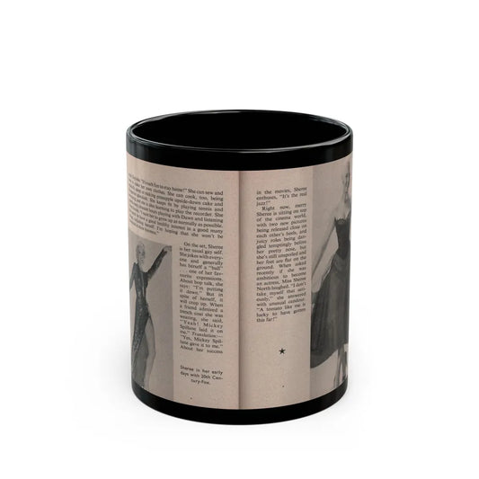 Sheree North #174 - Pages 54 & 55 from 66 PHOTOGRAPHS OF Sheree NORTH U.K. Pocket Mag. (Vintage Female Icon) Black Coffee Mug-11oz-Go Mug Yourself